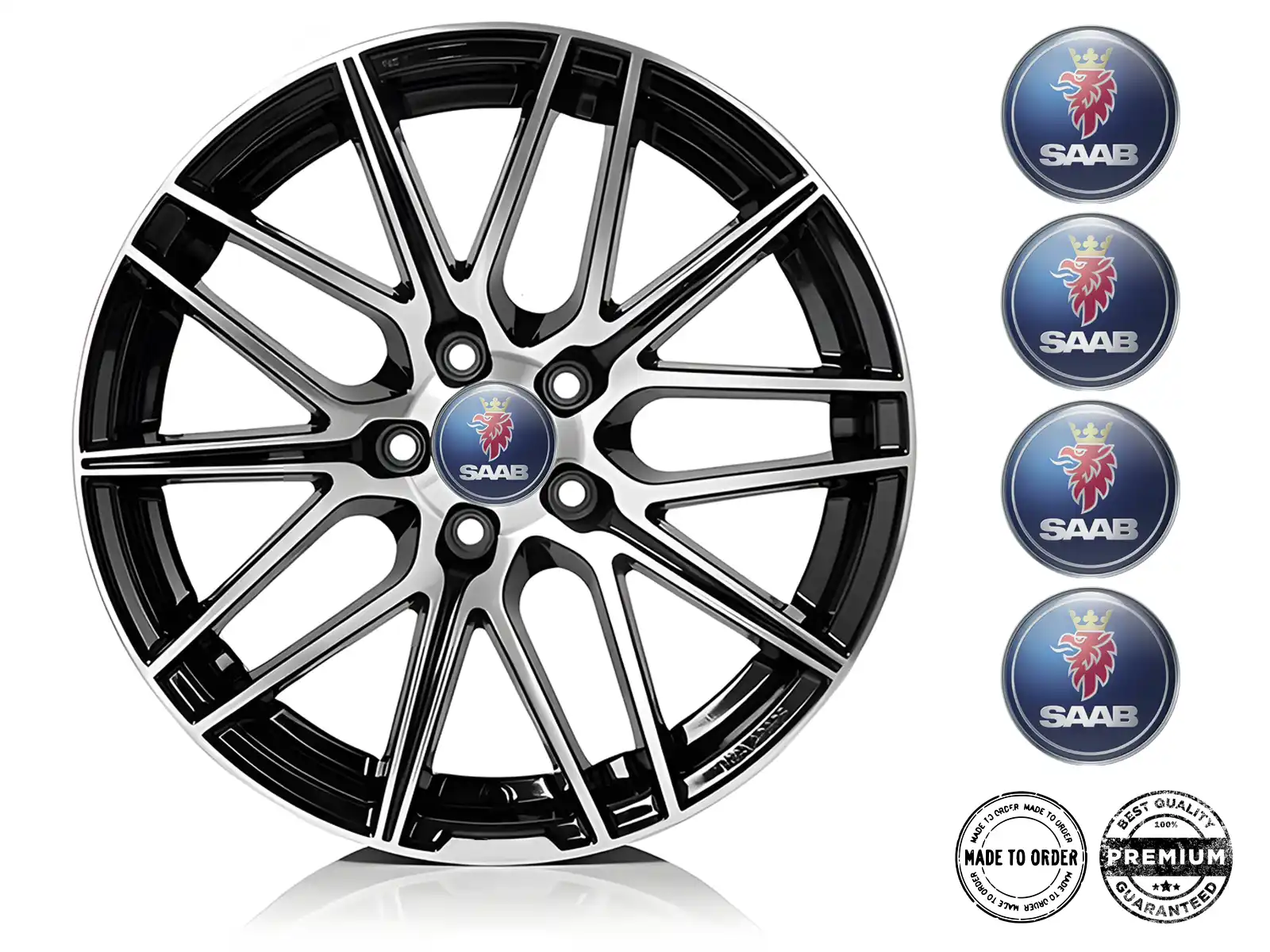 Saab Harz-Dome-Aufkleber Ausgabe Luxus Radlabels